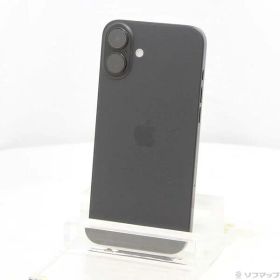 【中古】Apple(アップル) iPhone16 Plus 128GB ブラック MXVA3J／A SIMフリー 【198-ud】