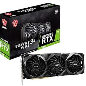 【中古】【未使用】MSI GeForce RTX 3080 VENTUS 3X PLUS 12G OC LHR グラフィックスボード VD8008 ブラック