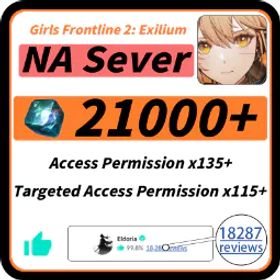 Girls Frontline 2: Exilium [NA] 23000+ Collapse Piece | 140 Access Permission | 155 Targeted Access Permission