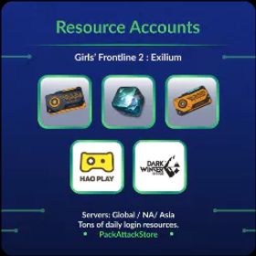 Girls Frontline 2: Exilium 3000 + Gems 💎 | 🔓 45+ Access Permissions + 🎯 30+ Targeted Permissions | 📦 Tons of Daily Resources – Girls Frontline 2 Resource Account