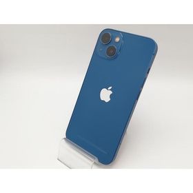 【中古】Apple au 【SIMフリー】 iPhone 13 256GB ブルー MLNM3J/A【アリオ倉敷】保証期間１ヶ月【ランクC】