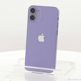 〔中古〕Apple(アップル) iPhone12 mini 64GB パープル MJQC3J／A SIMフリー〔269-ud〕