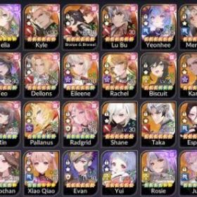 Seven Knights Re:BIRTH Seven knight rebirth Global NA EU account, whale 150k+ rubies, heroes t6-t12