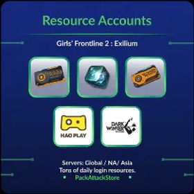 Girls Frontline 2: Exilium 18000+ Gems, 105-120 Access Permissions, 35-40 Targeted Permissions, tons of daily resources | Girls Frontline 2 Resource Account