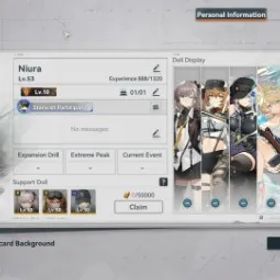 Girls Frontline 2: Exilium GLOBAL | Lv 53 Mid Acc | 15 SSR Doll, OTs- Sign, Voymastina Sign | Log Email Take All | More Detail Check SS RA1021B