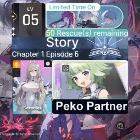 Chaos Zero Nightmare Lv10 Asia | Sereniel + Peko(Sereniel's exclusive weapon) | Sereniel + Sign Sereniel | Selective Rescue Untouch |Starter account