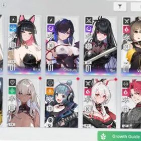 Chaos Zero Nightmare ⭐ 6 LVL 🦸 OLGA,RITA,CHIZURU,RIN,VERONICA,MAGNA 🃏 2 5 STAR CARDS 🆙 START
