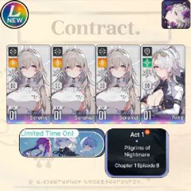 Chaos Zero Nightmare [LV10] GLOBAL| Sereniel x3 + Nine | Sereniel E2 + Nine |Selective Rescue Untouch |Starter account