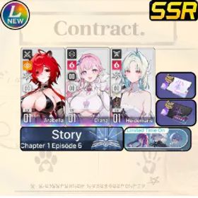 Chaos Zero Nightmare [LV10] GLOBAL| Arabella + Heidemarie + Diana | Heidemarie + Arabella + Diana |SelectiveRescueUntouch |Starter account
