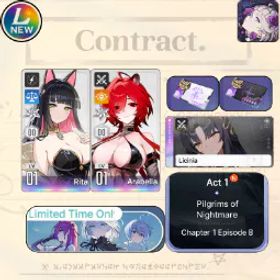 Chaos Zero Nightmare [Lv10] GLOBAL| Arabella + Sign Licinia (Partner Arabella) + Rita |SelectiveRescueUntouch |Starter account