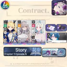 Chaos Zero Nightmare [LV10] GLOBAL| Tiphera + Sereniel + Heidemarie + Partner Sylvia (Sign) |Selective Rescue Untouch |Starter account