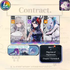 Chaos Zero Nightmare [LV10] GLOBAL| Sereniel + Fei + Narja | Fei + Sereniel + Narja |Selective Rescue Untouch |Starter account