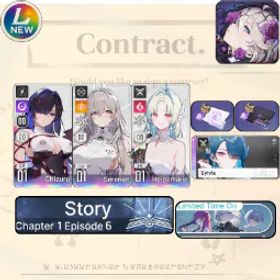 Chaos Zero Nightmare [LV10] GLOBAL| Chizuru + Sereniel + Heidemarie + Partner Sylvia (Sign) |SelectiveRescueUntouch |Starter account