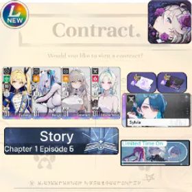 Chaos Zero Nightmare [Lv10] GLOBAL| Narja + Tiphera + Sereniel + Heidemarie + Partner Sylvia (Sign) |SelectiveRescueUntouch |Starter account