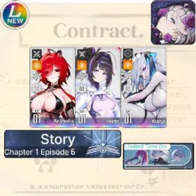 Chaos Zero Nightmare GLOBAL| Arabella + Hilde + Narja | Hilde + Arabella + Narja |SelectiveRescueUntouch |Starter account