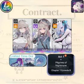 Chaos Zero Nightmare [LV10] GLOBAL| Sereniel + Adelheid + Narja | Adelheid + Sereniel + Narja |Selective Rescue Untouch |Starter account