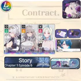 Chaos Zero Nightmare [LV10] GLOBAL| Nine + Sereniel + Heidemarie + Partner Sylvia (Sign) |SelectiveRescueUntouch |Starter account