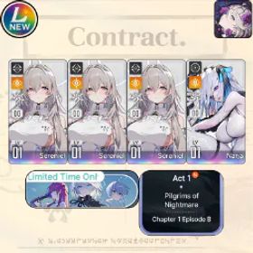 Chaos Zero Nightmare [LV10] GLOBAL| Sereniel x3 + Narja | Sereniel E2 + Narja |Selective Rescue Untouch |Starter account