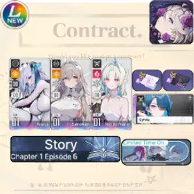 Chaos Zero Nightmare [LV10] GLOBAL| Narja + Sereniel + Heidemarie + Partner Sylvia (Sign) |SelectiveRescueUntouch |Starter account