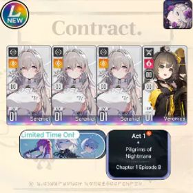 Chaos Zero Nightmare [LV10] GLOBAL| Sereniel x3 + Veronica | Sereniel E2 + Veronica |Selective Rescue Untouch |Starter account