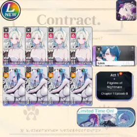 Chaos Zero Nightmare [Lv10] GLOBAL | Heidemarie X4 + Sign Heidemarie + Narja X4 | Heidemarie E3 + Partner Sylvia + Narja E3 |Selective Rescue Untouch |Starter account