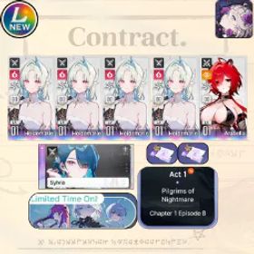 Chaos Zero Nightmare [Lv10] GLOBAL | Heidemarie X4 + Sign Heidemarie + Arabella | Heidemarie E3 + Partner Sylvia + Arabella |Selective Rescue Untouch |Starter account