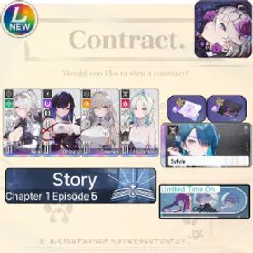 Chaos Zero Nightmare [Lv10] GLOBAL| Nine + Chizuru + Sereniel + Heidemarie + Partner Sylvia (Sign) |SelectiveRescueUntouch |Starter account