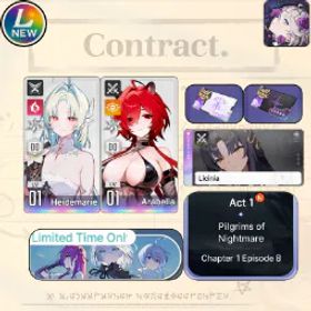 Chaos Zero Nightmare [Lv10] GLOBAL| Arabella + Sign Licinia (Partner Arabella) + Heidemarie |SelectiveRescueUntouch |Starter account