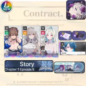 Chaos Zero Nightmare [LV10] GLOBAL| Yuki + Sereniel + Heidemarie + Partner Sylvia (Sign) |Selective Rescue Untouch |Starter account