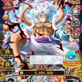 ワンピーストレジャークルーズ OC65 | New Luffy + 5550 Gems | Android Fresh Pulls