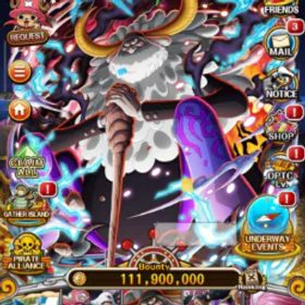ワンピーストレジャークルーズ OC112 – Beast Super Sugo Account | 111M Bounty, 277 Sugo Rares, 36 Super Sugos Ready