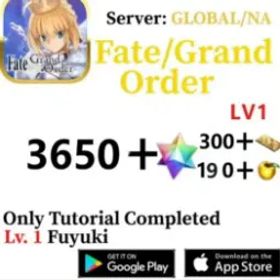 フェイトグランドオーダー zFG-308 [NA] | 4000+SQ | 300+ Summon Tickets | 190 gold apple | level 1-2 [Automatic delivery] no need to wait ! ! !