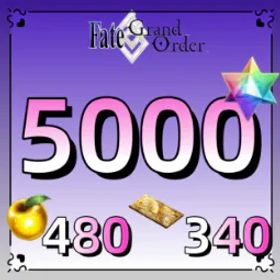 フェイトグランドオーダー 💥 Japan | 💠 5000~5100 Quartz | 🎟 340 Tickets | 🌟 480 Golden Fruits | 🚀7/24 AUTO Instant Delivery