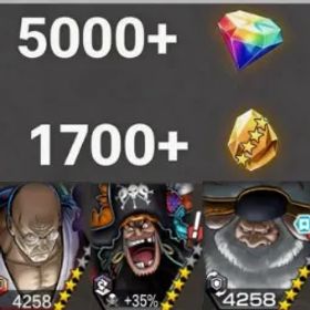 ワンピースバウンティラッシュ Nusjuro +Teach+Saturn💎5000+✨1700+