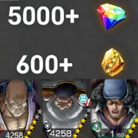 ワンピースバウンティラッシュ Nusjuro+Saturn+Kuzan💎5000+✨600+