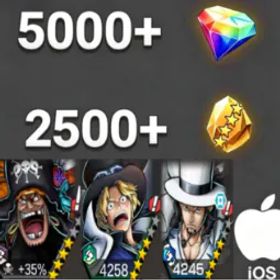 ワンピースバウンティラッシュ Teach+Sabo+Lucci💎5000+✨2500+