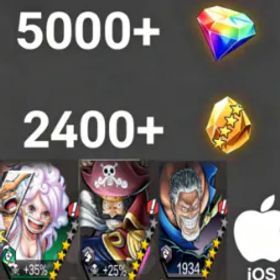 ワンピースバウンティラッシュ Bonney+Garp+RogerDark💎5000+✨2400+