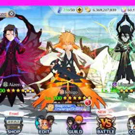 ブリーチブレイブソウル BB100[GLOBAL Server]59000-60000 Spirit Orbs| 130-180 of Lv 200 5/6-star characters