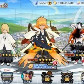 ブリーチブレイブソウル Global |481K BP+30K Orb|Fresh Story|9K PS+3K BSAcc,9K PAcc Ticket|Ichigo 10th,CVV|Shinji TYBW24| KlabID | Check SS BBS1085B