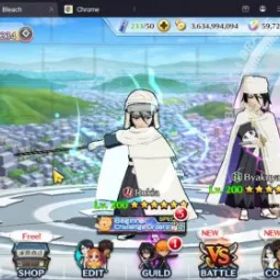 ブリーチブレイブソウル Global |1.2M BP+59K Orb|End Game|Byakuya TYBW26,Rukia TYBW26,Ulquiorra11th,Grimmjow11th,Rangiku Sw23|KlabID|Check SS BBS1067B