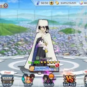 ブリーチブレイブソウル Global | 1,2M BP+60K Orb |End Game|Byakuya,Rukia TYBW26 |Aizen,Grimmjow 11th|Rukia 10th|Gremmy,Kebnpachi 9th|KlabID| BBS1108B