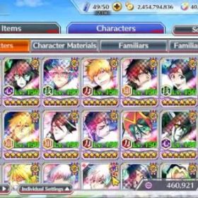 ブリーチブレイブソウル Global|40K Orbs|80% Avail Side Story|TYBW26 Aizen,Gisele,Ichigo,Shunsui,11th Ulquiora,GrimJow,etc)|7,1K AccTic|Klab ID|BBS3067