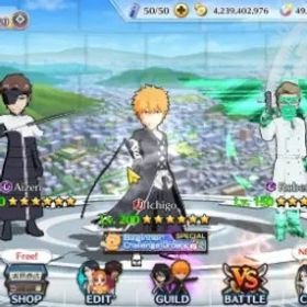 ブリーチブレイブソウル Global | 1M BP+49K Orb |End Game|5K Prem accTicket|Ichigo TYBW Refined|Robert,Aizen TYBW26|Aizen,Grimmjow 11th|KlabID| BBS1121B