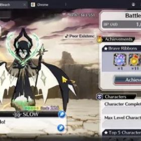 ブリーチブレイブソウル Global| 1M BP+62K Orb | End Game | 8K AccTicket | Gremmy TYBW26 | Ulquioraa 11th | Ichigo 10th,Renewed | KlabID |SS BBS1130B