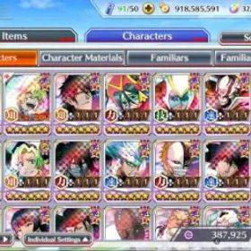 ブリーチブレイブソウル Global|32 Orbs|Fresh All Story|TYBW26 Robert,Gremmy,New Ichigo,TYBW24 Candice,Crescent White,Etc|3,3K AccTic|Klab ID|BBS3044
