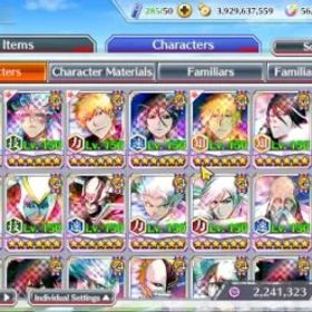 ブリーチブレイブソウル Global|BP 1M+1K CC|56K Orb|TYBW26 Byakuya,11th GrimJow,10th Rukia,Ichigo,New Ichigo,Etc|6 Char 5/5+9,9K AccTic|Klab ID|BBS3032