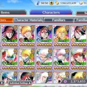 ブリーチブレイブソウル Global|51K Orbs|TYBW26 Rukia,11th Aizen,New Ichigo,10th Rukia,Ichigo,Renewd Byakuya,Aizen,etc)|3,9K AccTic|Klab ID|BBS3048