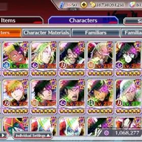 ブリーチブレイブソウル BBS258 Global | 81.202 Orbs | 9999 Brave Summons Ticket | 999999+ Droplets Etc