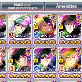 ブリーチブレイブソウル Whale stacked acc 350 5/5 80k orbs