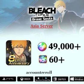 ブリーチブレイブソウル ASIA | 14000+ Spirit Orbs (Login) | 5+ Random 6* | 20+Random 5* | Reroll Account